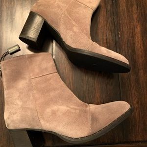 Italian suede leather boots-EUC